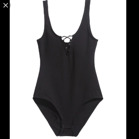 h&m black bodysuit